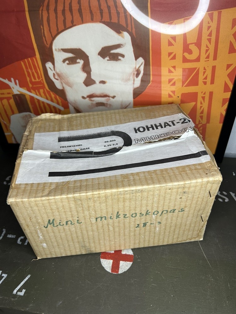 Vintage Mini microscope юннат 2п-3 Made In Belarus 🇧🇾