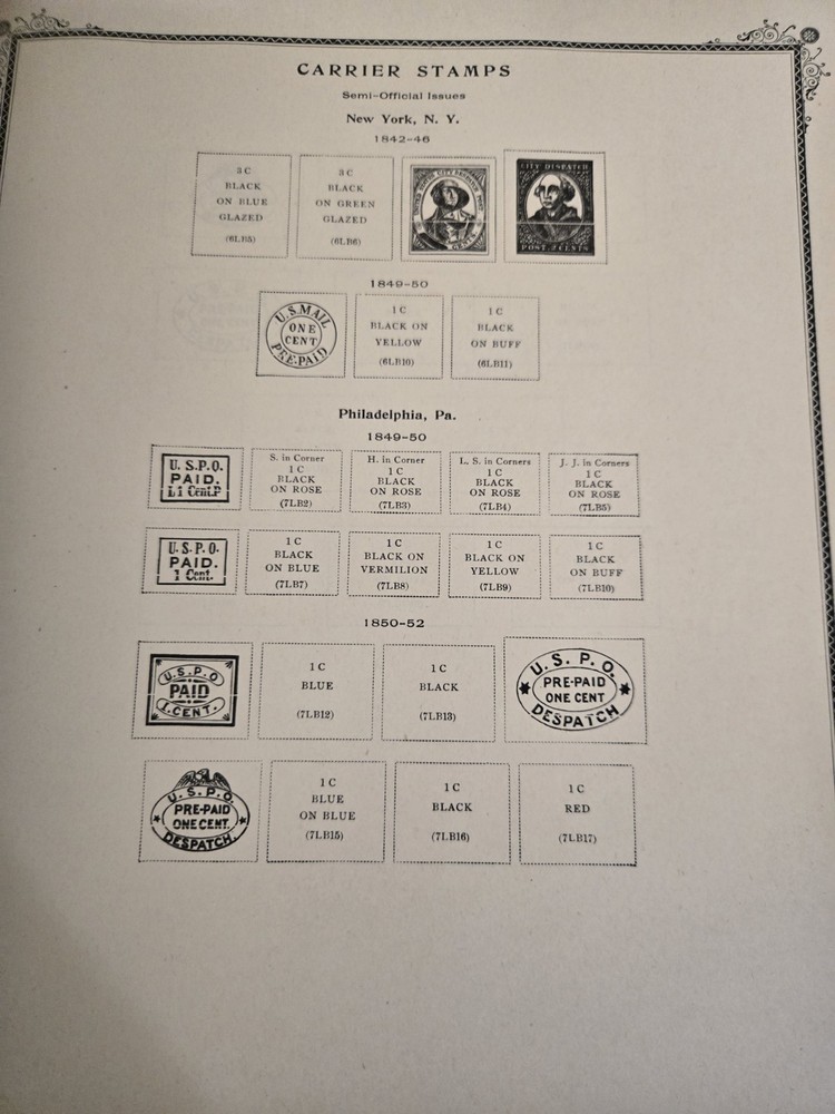 Scott The American Album for United States Stamps 1942 Unused See Details