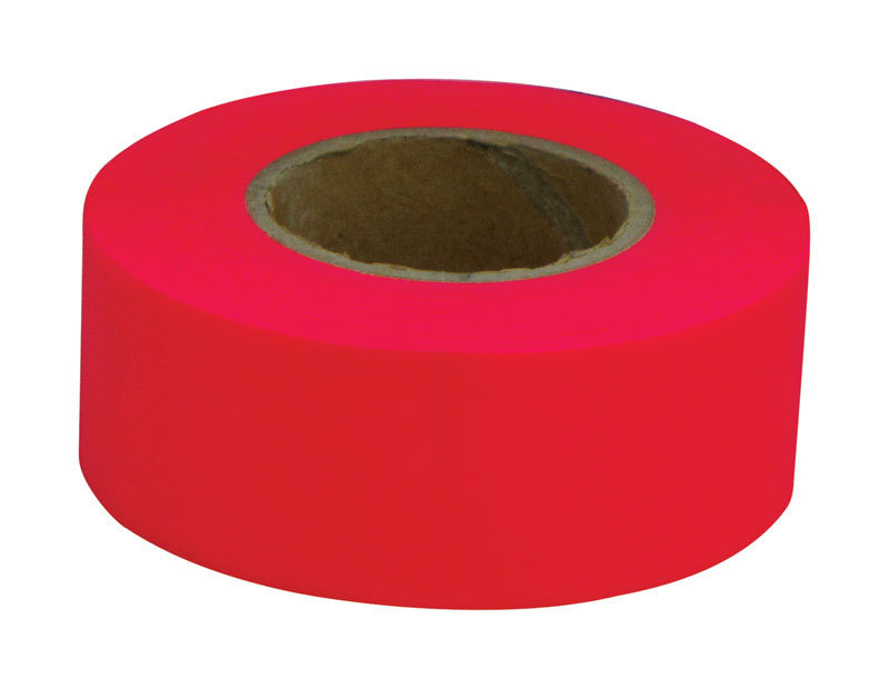 RED FLAGGING TAPE FLAGGING RED 150' C.H. Hanson Fluorescent