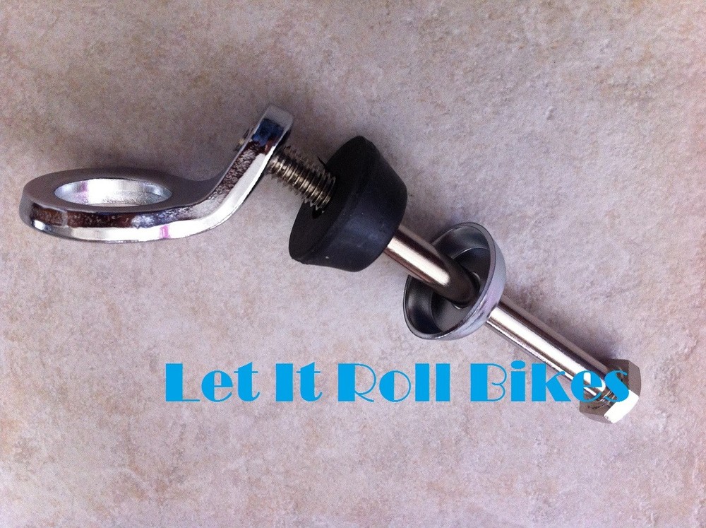 Bicycle Springer Fork Bolt & Ring Chrome Bikes