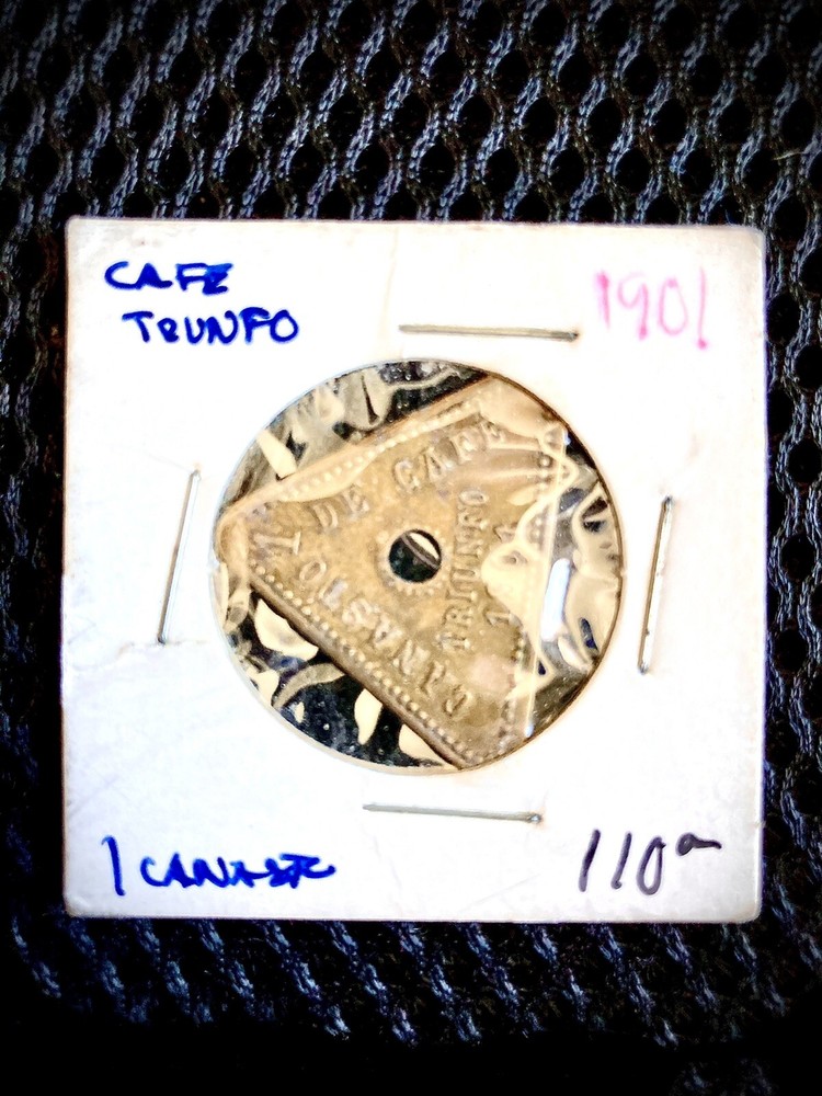 Rare 1901 Triangular Bronze coin