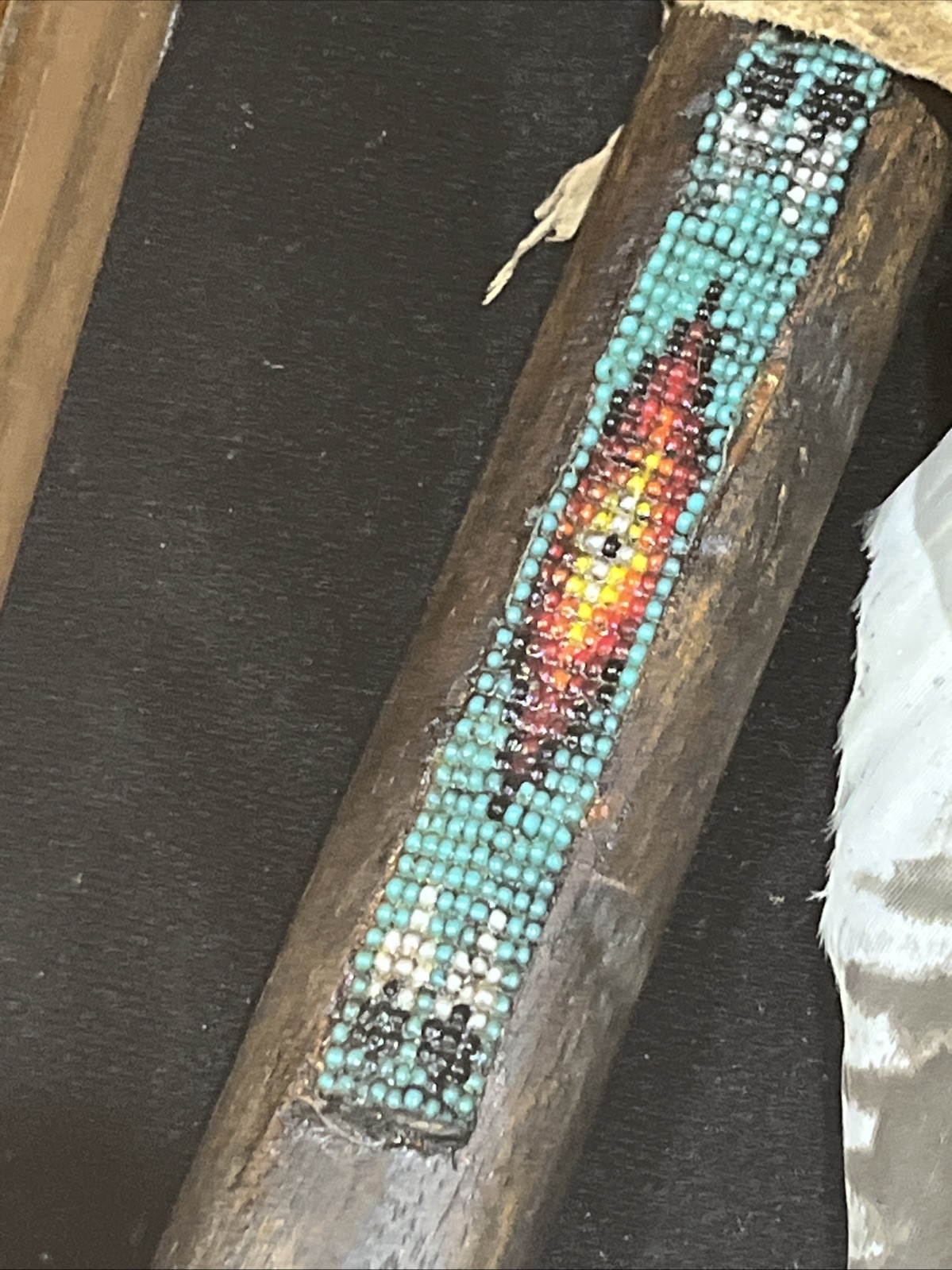 AUTH. NATIVE AMERICAN INDIAN Territory PIPE TOMAHAWK WITH Leather Tobacco Bag!