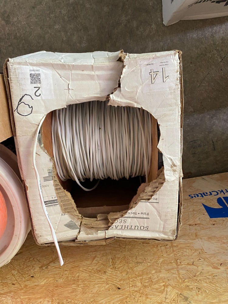 Windy City Smartwire 7679690 14/2C Solid Plenum Fire Alarm Cable White 530'