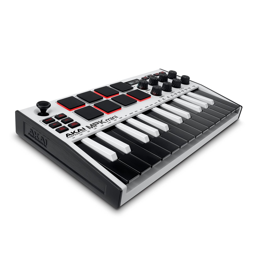 MPK Mini MK3 USB MIDI Keyboard: 25 Keys, 8 Pads, 8 Knobs, Software, NKS Integ...