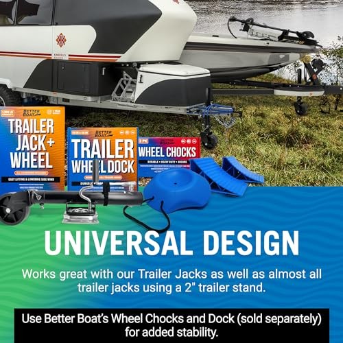 Trailer Jack Wheel Replacement, 2000 lb Capacity, Two Wheels 2000LB Capacity
