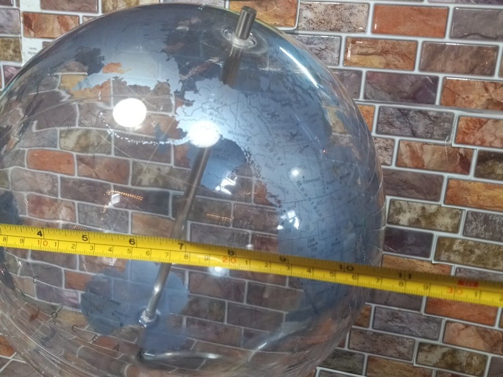 Replogle 12" Simplicity Transparent Ocean Clear Blue Destop Globe