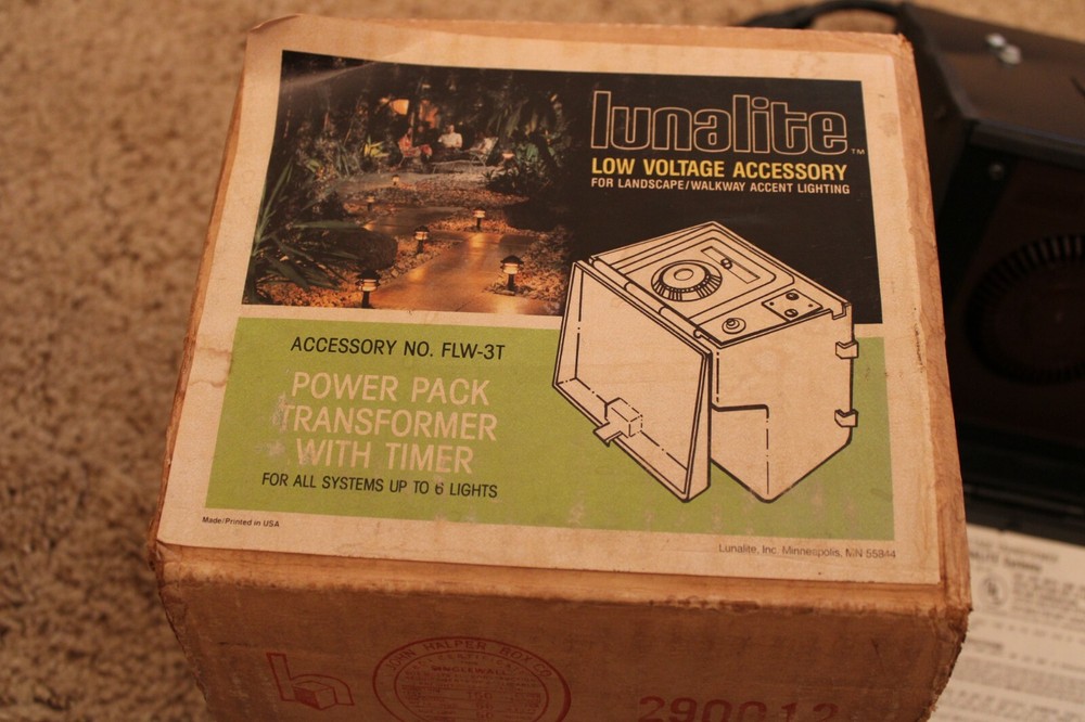 Lunalite Low Voltage accessory FLW-3T Power Pack Transformer With Timer
