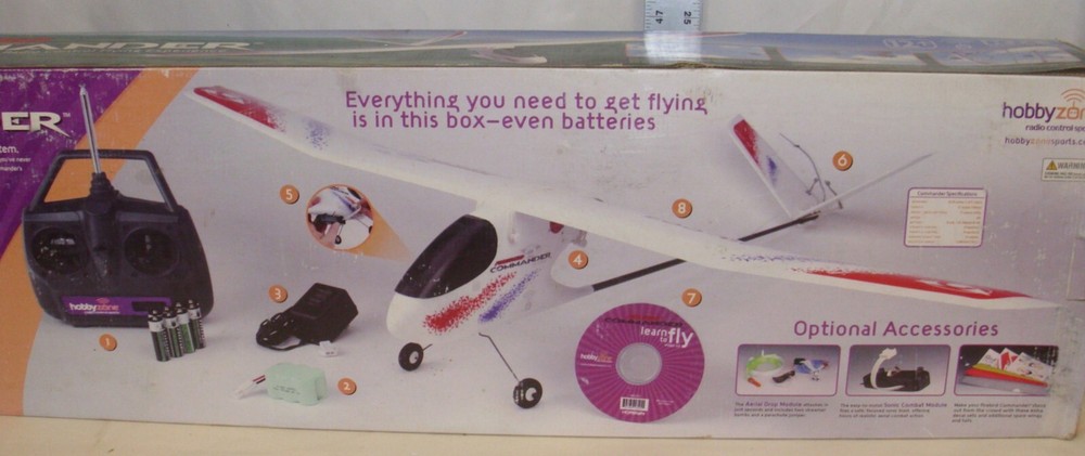 HOBBYZONE FIREBIRD COMMANDER AIRPLANE READY TO FLY KIT BOXED UNUSED