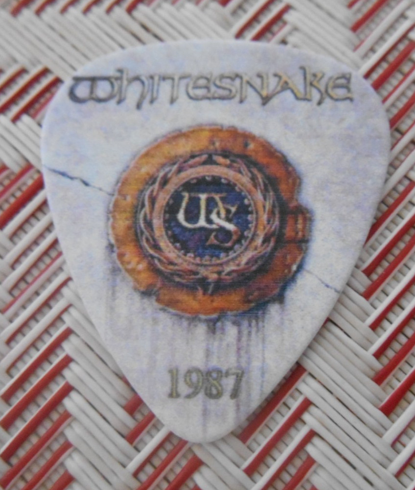 Whitesnake 1987 Guitar Pick RARE DOUBLE SIDED