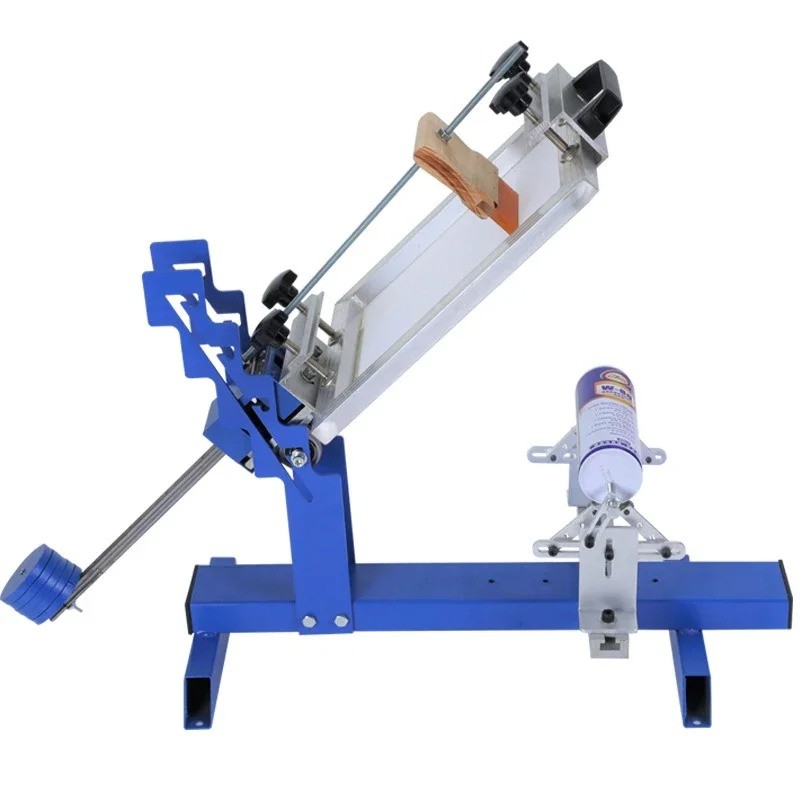 Small Manual Cylindrical Curved Surface Screen Printing Machine for Water Cups