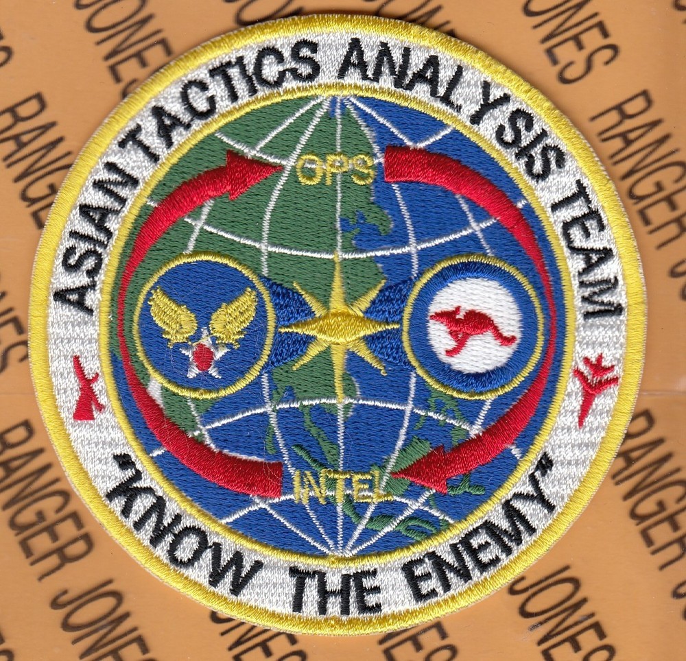 USAF Air Force Asian Tactics Analysis Team ATAT ~4" patch c/e