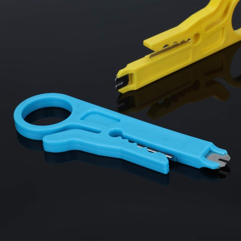 Mini Wire Stripper, 6 Pcs Network Stripper Punch Down Cutter for...