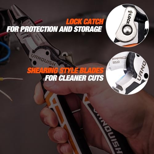 VANQUISH 4 IN 1 Multifunctional Wire Stripper, Cutting Stripping Tool...