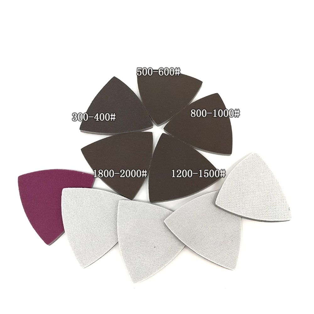 Sanding Sheets Hook and Loop Mouse Sanding Pads Sander Paper Triangle Discs 90mm
