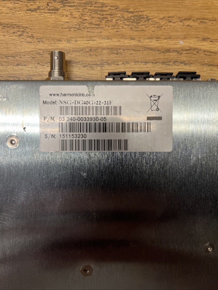 HARMONIC NSG-DG40G-22-31F EdgeQAM System Module
