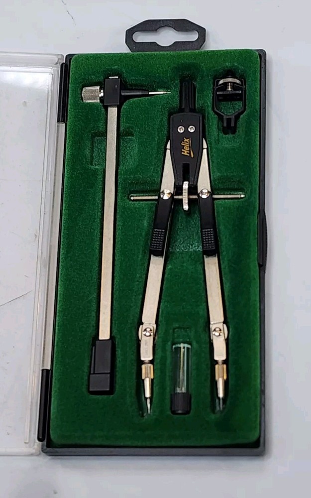Vintage Drafting Drawing Set Helix 4 piece Drafting/Drawing Set Vtg