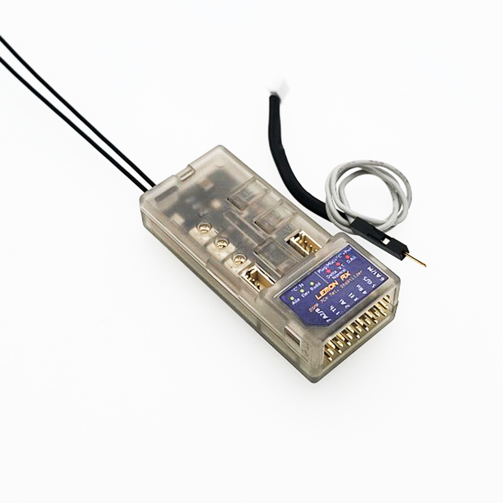 Lemon Rx DSMX DSM2 Compatible 7-CH Telemetry Stabilizer Voltage Probe Receiver