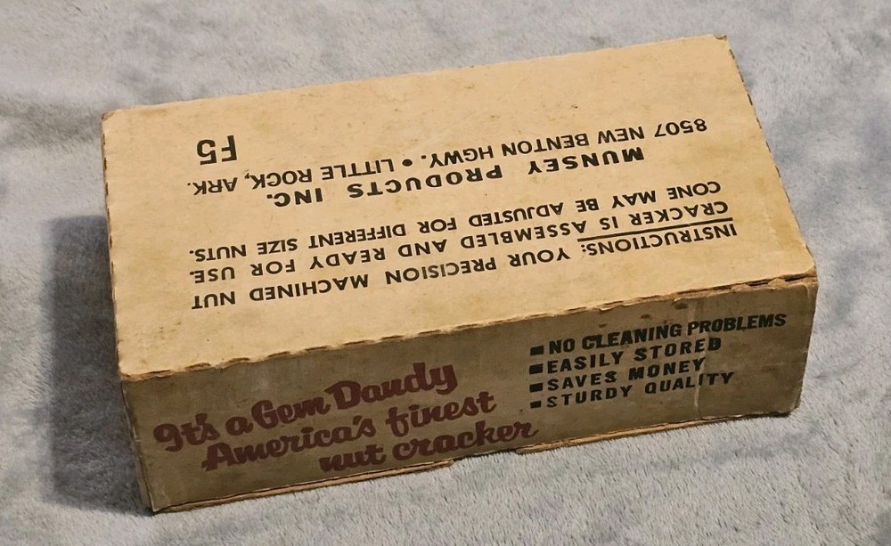 Vintage Gem Dandy Nut Cracker Nutcracker With Original Box