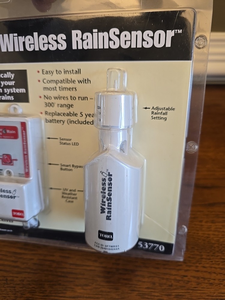 Toro 53770 Wireless Rain Sensor System – Irrigation Shut-Off – New in Box