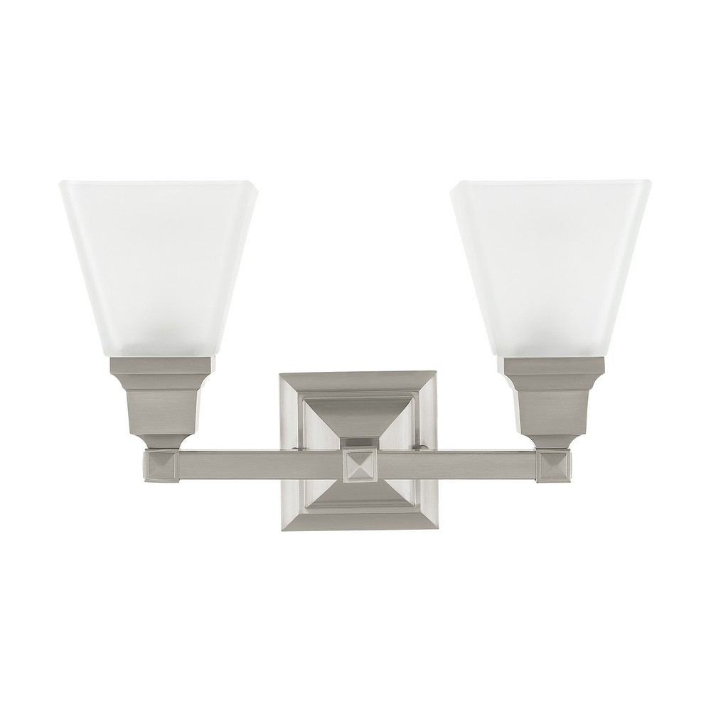 Livex Lighting 1032 Bronze Mission 2-Light Bathroom Vanity Light