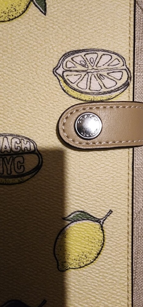COACH Notebook With Lemon Print