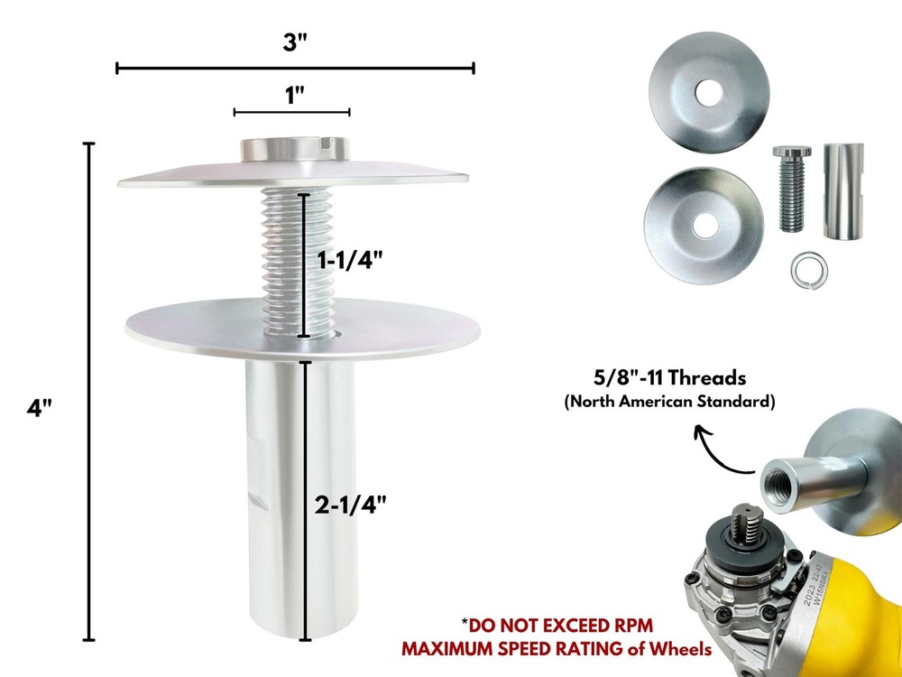Extension Adapter Airway Buffing Wheels Angle Grinder Buffer