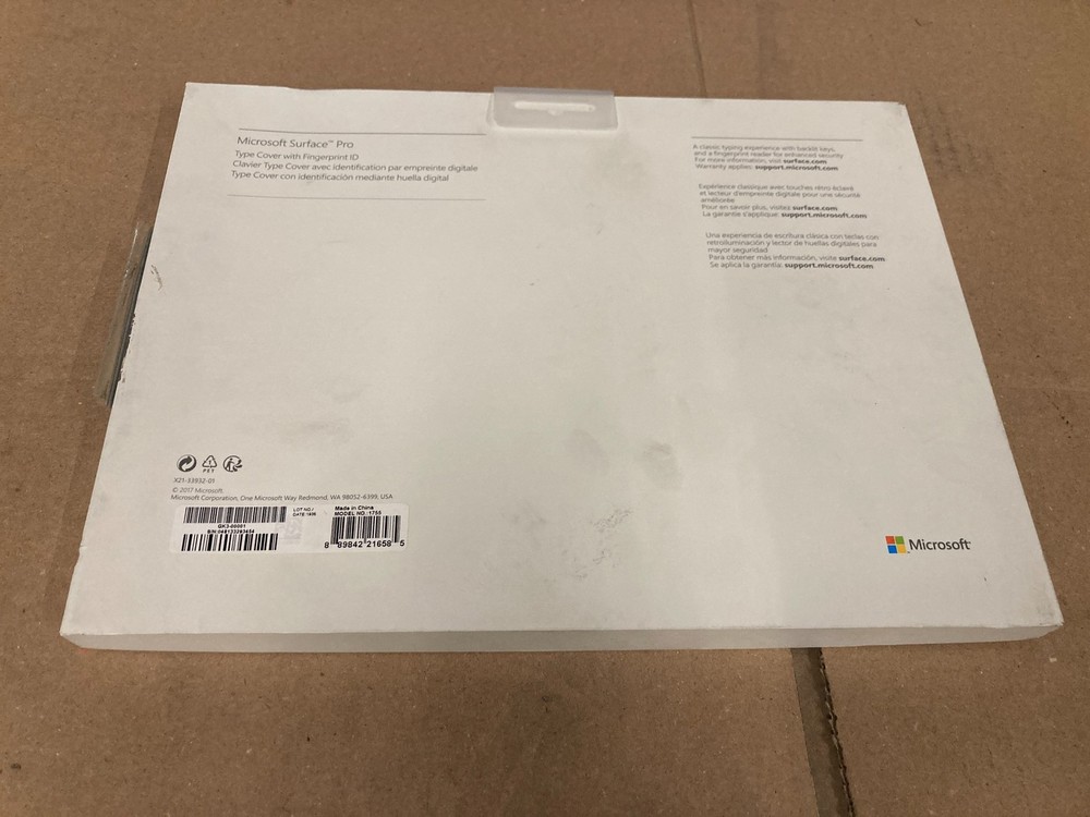 Microsoft Surface Pro 1755 Type Cover Black Keyboard