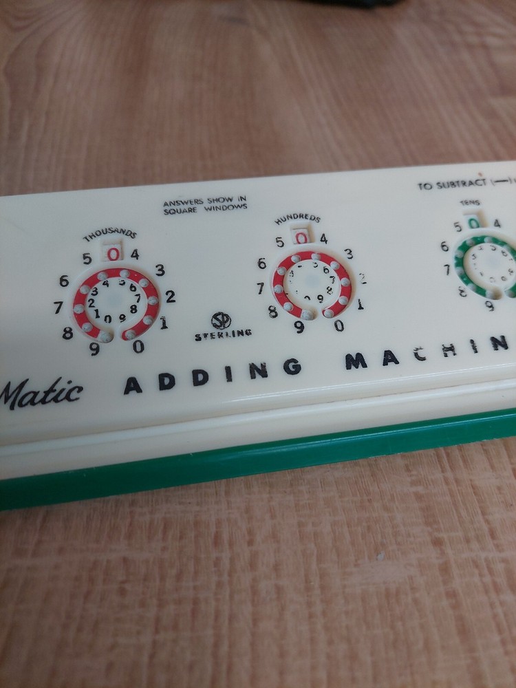 DIAL A MATIC ADDING MACHINE UNUSUAL
