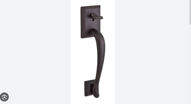 BALDWIN ENTRY DOOR PULL ONLY EXTERIOR VENETIAN BRONZE PUSH DOWN THUMB HANDLE