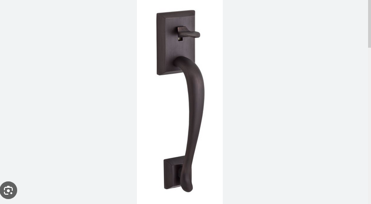 BALDWIN ENTRY DOOR PULL ONLY EXTERIOR VENETIAN BRONZE PUSH DOWN THUMB HANDLE