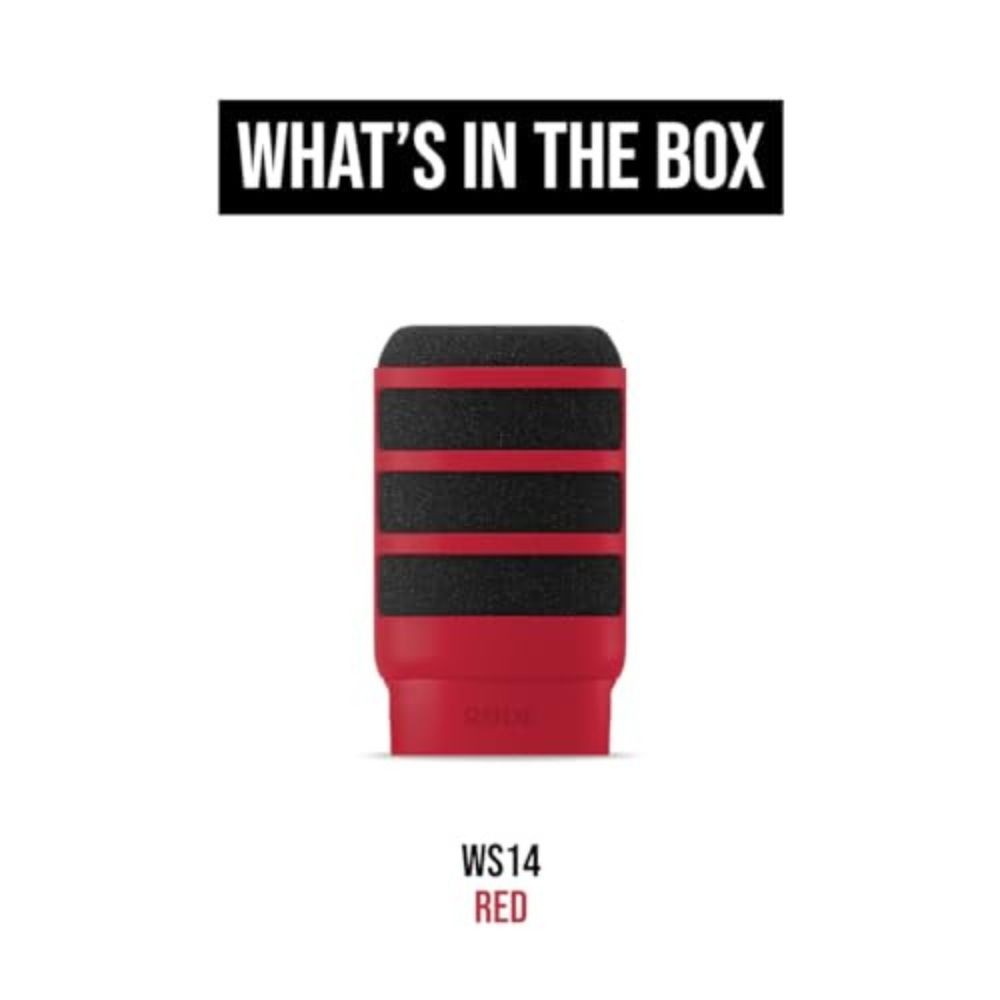 RODE WS14 Pop Filter for PodMic (Red)