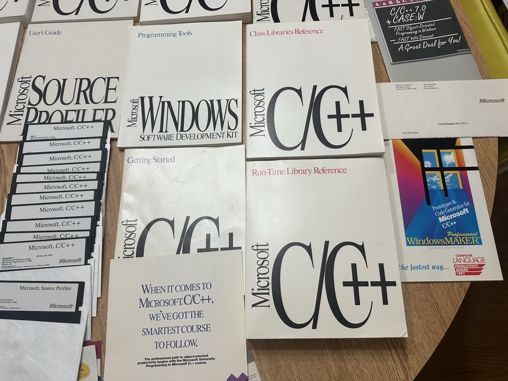 1992 Microsoft C/C++ Windows Software Development Kit Rare Set