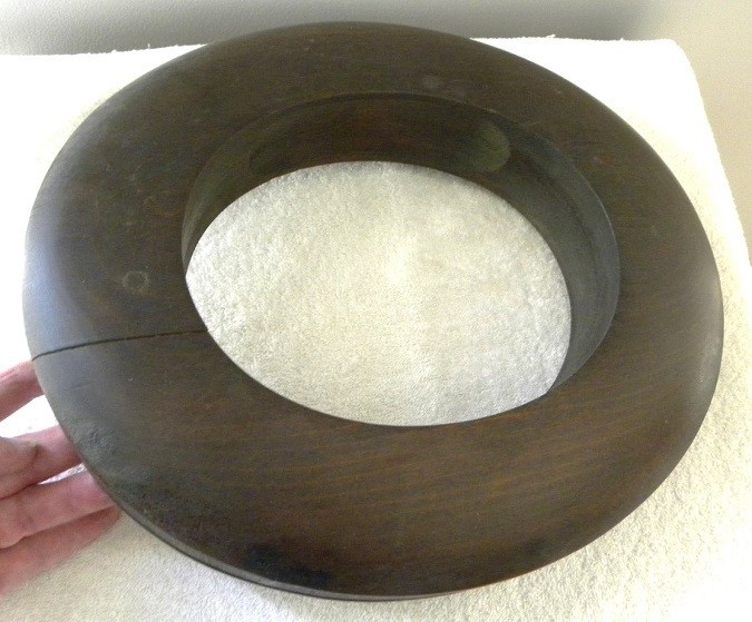 Vintage Wood Hat Block Millinery Hatters Supply House 7" Brim Mold Form