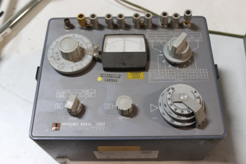 esi 250de impedance bridge lcr null meter