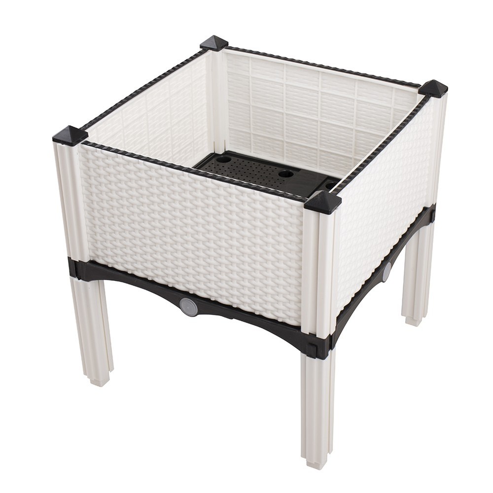 NEW! Modern Home Raised Planter Kit - Stackable Modular Flower/Garden Bed Kit