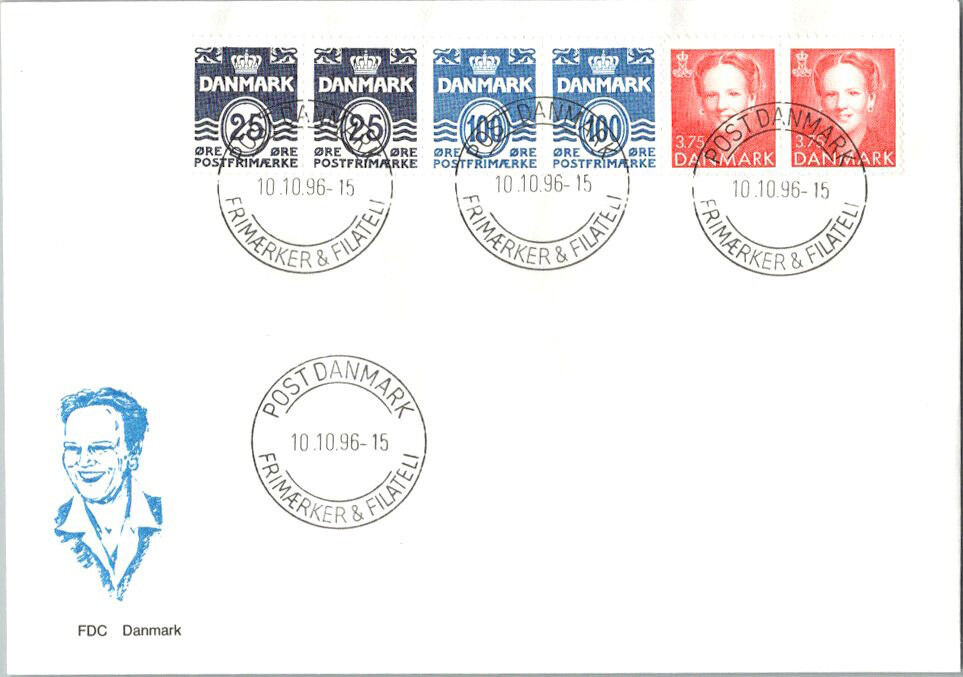 Denmark Scott 891, 883 Unaddressed.