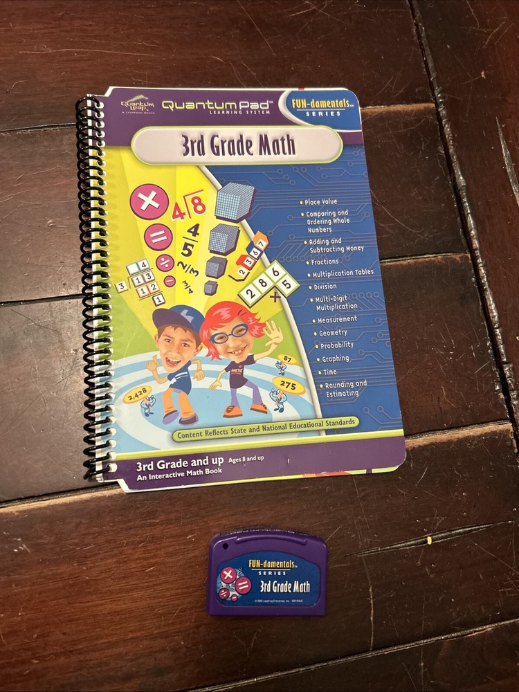 Quantum Pad 3rd Grade Math FUN-damentals Book & Cartridge