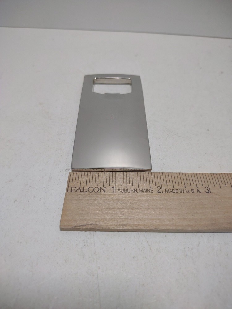 Rectangle Chrome Etched Bottle Opener
