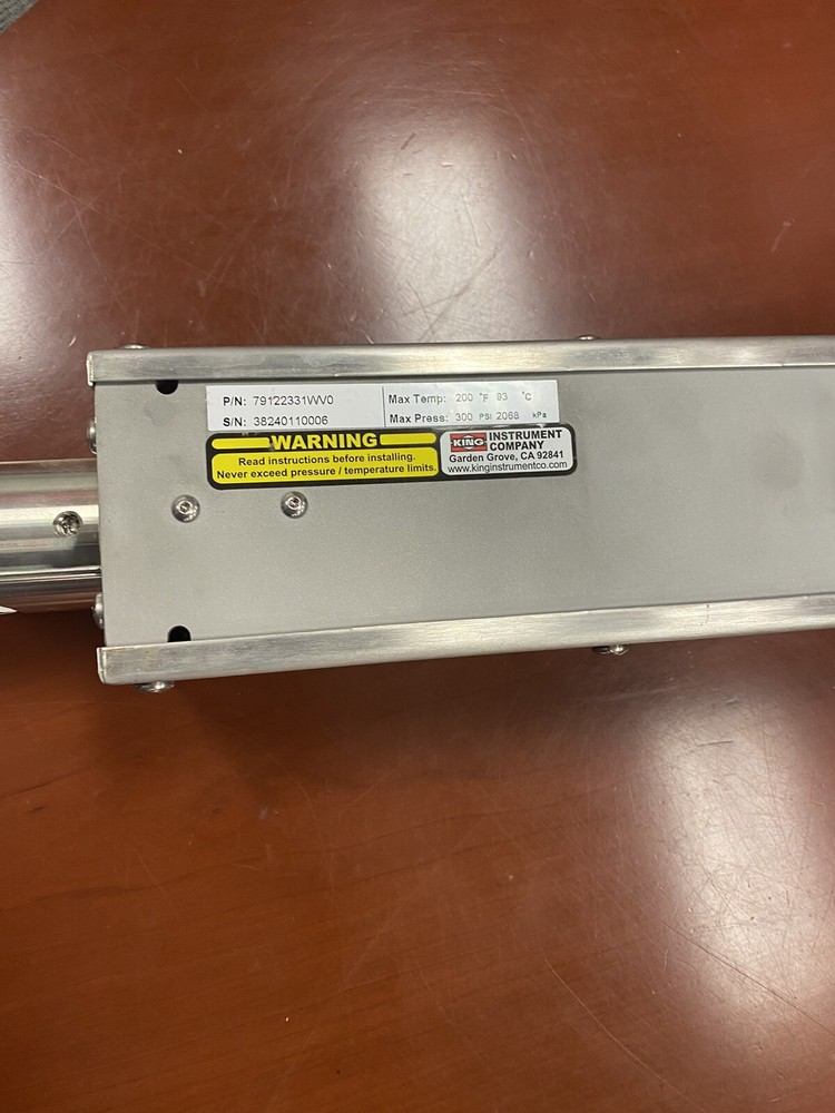 King Instruments Flow meter Model 79122331WV0