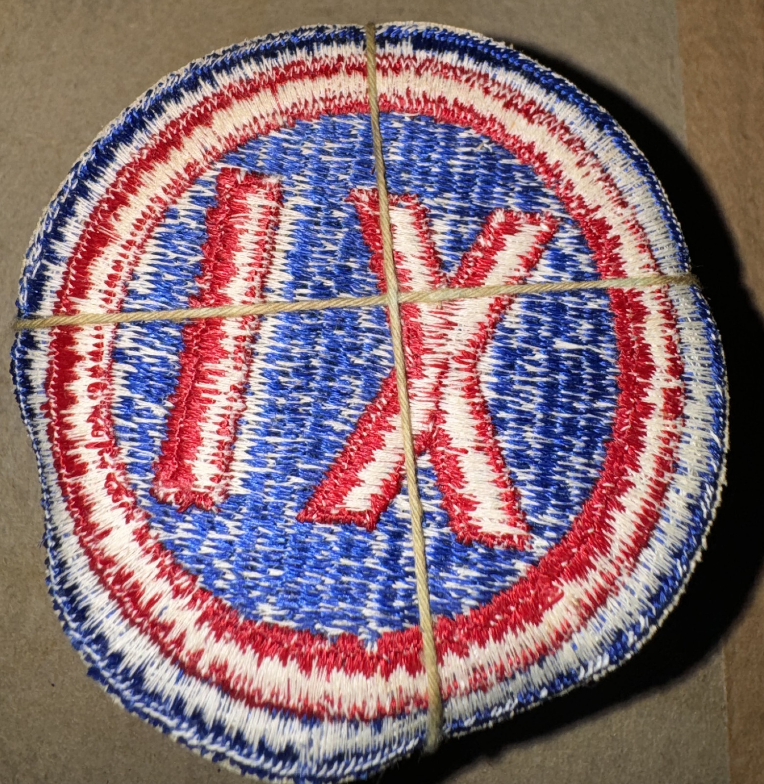 Original government issue bundle of 20 WW II era IX Corps SSI Patches dealer lot