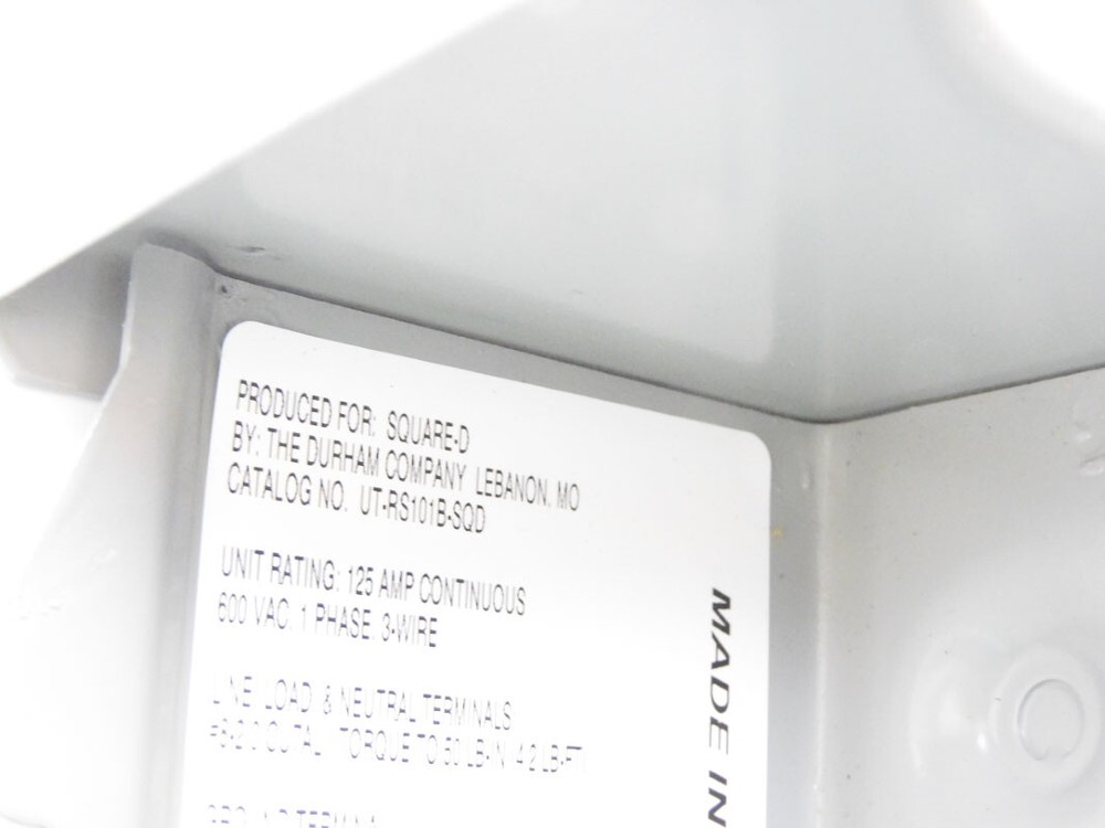 SQUARE D UTRS101B SER. 000 NSMP