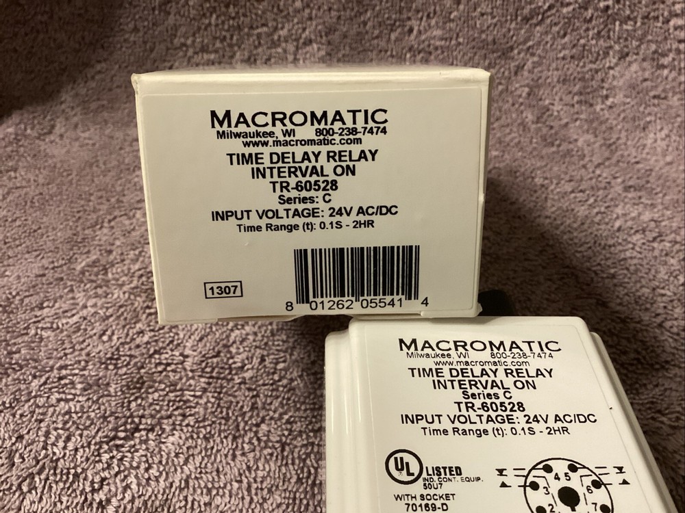 MACROMATIC…TR-60528…Time Delay Relay…NEW😀