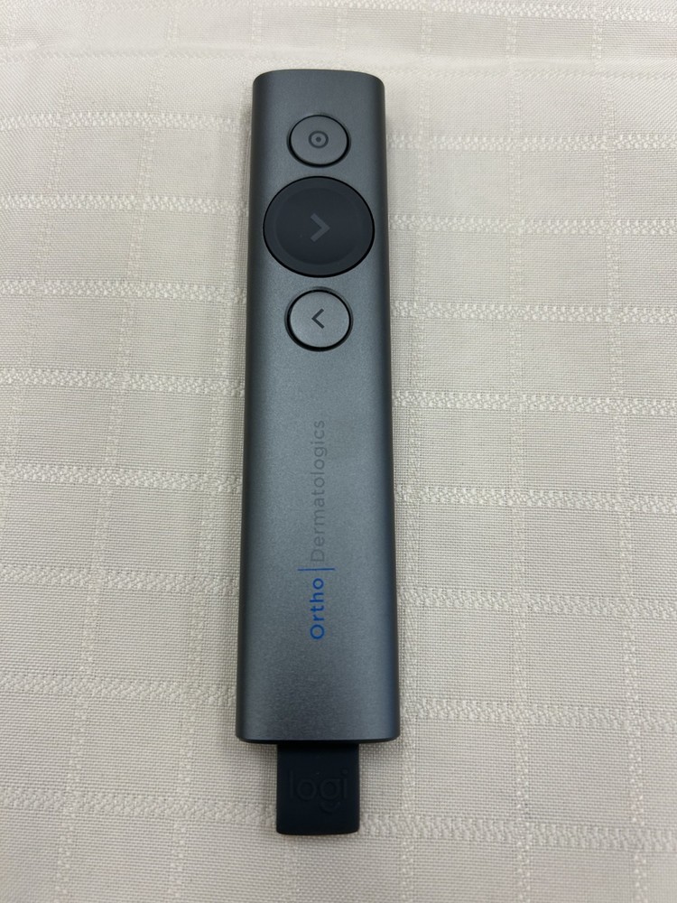 Logitech Spotlight Presentation Remote - Universal Presentation Clicker Grey
