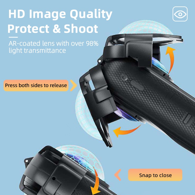 Camera Snap Lens Protector Storage Dustproof Scratch Resistant For Insta360 X5