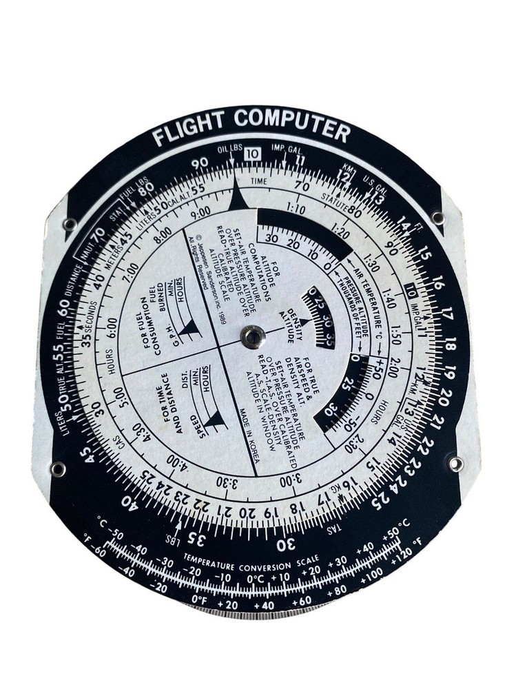 Cessna Pilot Center E6-B Flight Computer with Plotter Aviation Navigation E6B