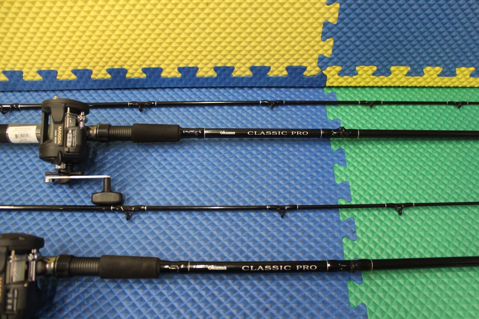 Okuma Pre-Spooled Magda MA 20D Reel With CPC-762 Rod Trolling Combo 2-Pack