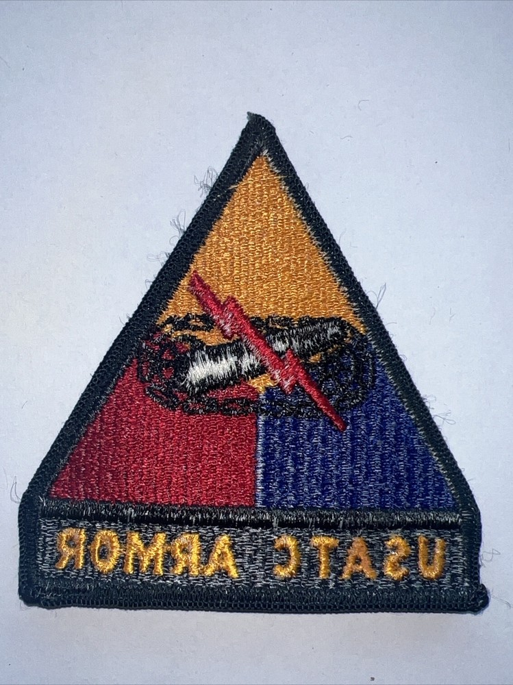 Army Patch: USATC Armor - merrowed edge