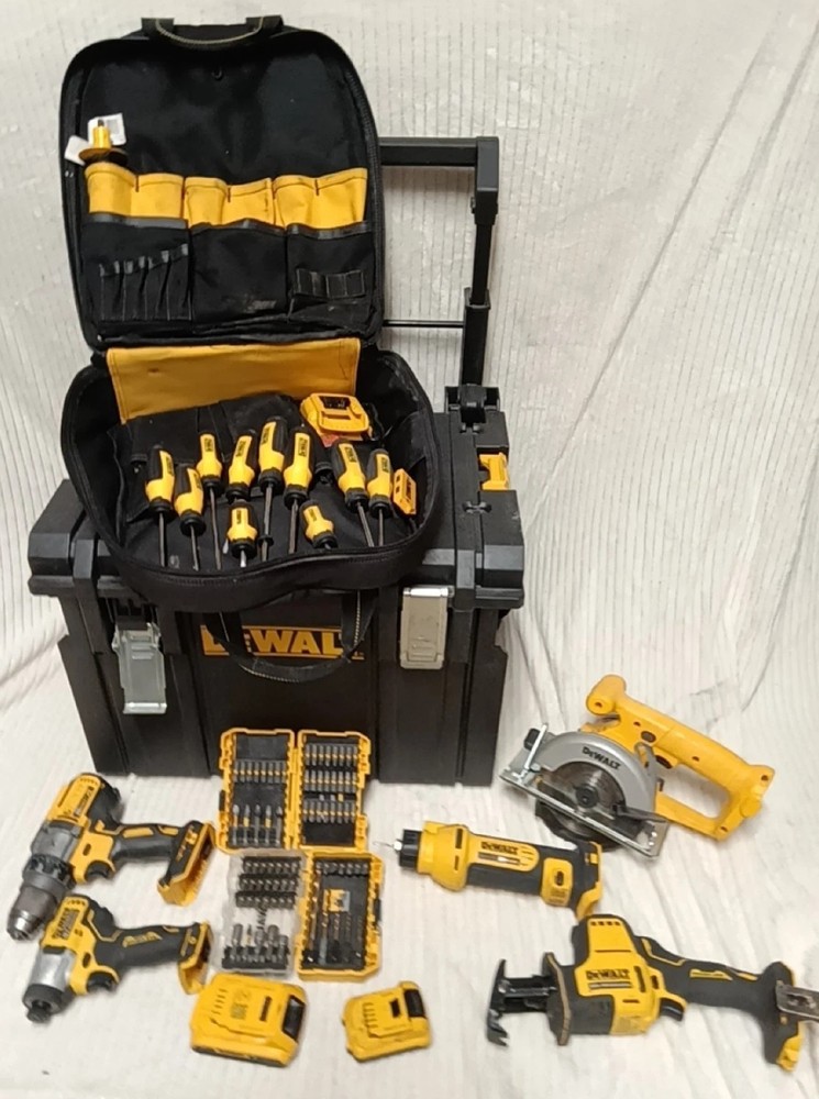 DeWalt Toughsystem Modular Cordless Tools Toolbox Backpack Contractors Combo Set