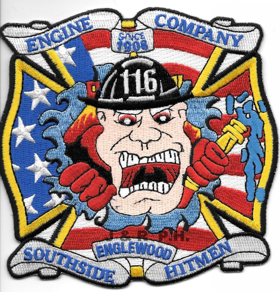 Chicago  Fire Dept. Engine - 116 "S. Side Hitmen", IL (4.5" x 4.5") fire patch