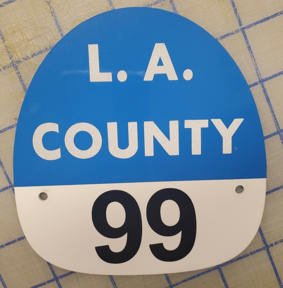 LA COUNTY 99 FIRE HELMET SHIELD